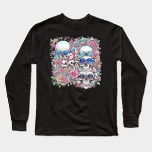 skulls Long Sleeve T-Shirt